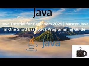 Java Tutorial for Beginners 2025 | Master Java in One Shot! Easy Java Programming Guide 🚀
