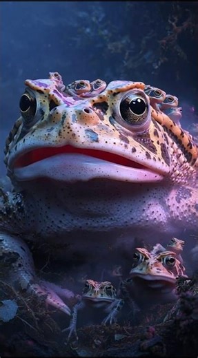 These baby frogs EXPLODE from the inside, breaking through their mother's skin 😱🐸 (100% real)