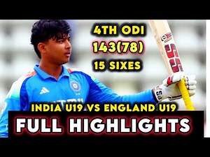 India U19 vs England U19 world cup final highlights 2026