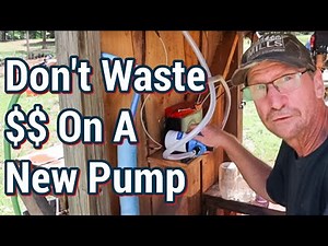 Pump Repair and and Water Filter Setup
