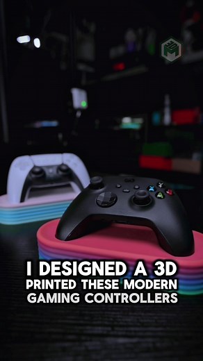 My first controller stand for Xbox & PS5 Controllers Discover the ultimate in versatility with my 3D-Printed Xbox & PlayStation 5 Controller Stand, meticulously engineered to showcase your controller with dual display options, designed to display and cradle your controller in style. Available in a spectrum of eye-catching colors, this stand is not only about functionality; it’s about personal expression. 3D Model available on @Thangs3D Profile for free. Available to purchase on my online store. 