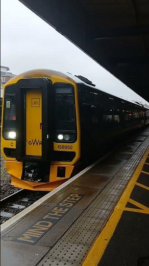 GWR class 150 950 leaving Exeter Central for Paignton #train #trainspotting #railwaycontent