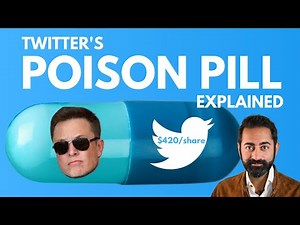 Twitter's Poison Pill defence against Elon Musk Explained (And why a takeover is NOT dead)