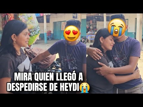 David made big faces at Heidi's lover who came to give her a final hug