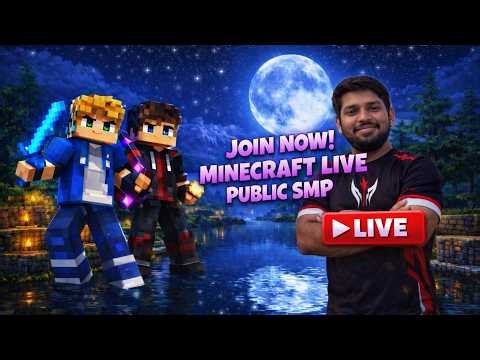 🔴 LIVE Minecraft SMP | Public Server | Play With Me NOW!