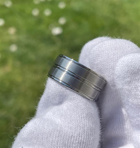 10mm Titanium Band Ring: Unique Style, US Size 8 - Etsy