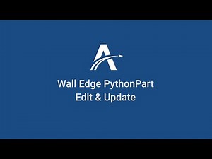 06. Edit and Update | Wall Edge PythonParts in ALLPLAN