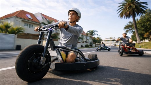 Journée épique entre drift trike et blokart en 4K