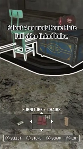 Rug on Rug technique in Home Plate, no mods Fallout 4