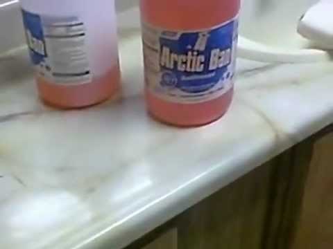 Blowing out waterlines in a mobile home