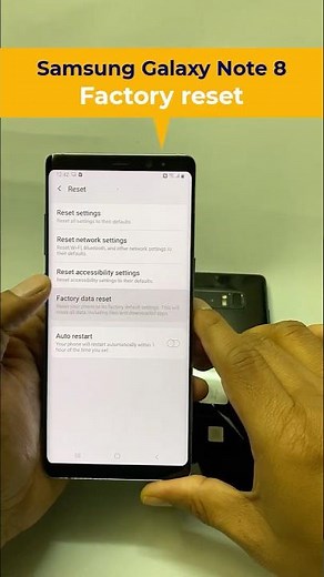 22. How to “Factory reset” a Samsung Galaxy Note 8. #samsunggalaxy #smartphone
