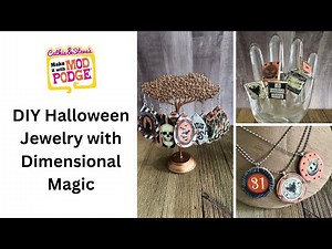 DIY Halloween Jewelry Making with Mod Podge Dimensional Magic