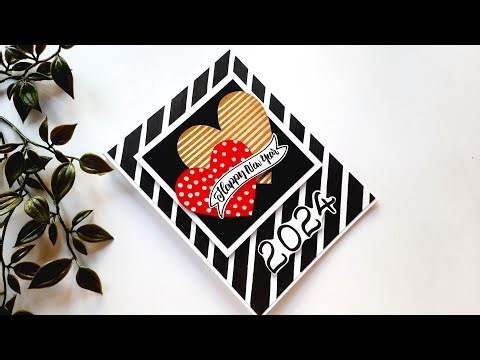 Beautiful Handmade New Year Card for Boyfriend | Easy Greeting Card for New Year 2024 | Tutorial