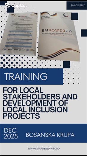 Empowered WB on Instagram: "#EMPOWERED in action: Bosanska Krupa! ❄️ A crucial 3️⃣-day training for local stakeholders on inclusive project development is underway, led by Prof. Dr. Adis Arapović, organized by LIR CD 🎯 Participants from disability associations, local government, and social work centers are strengthening capacities in PCM, Logframe, and project proposal writing. Goal: Empowering full inclusion and accessible communities. A key step for the Western Balkans! Together, we are stron