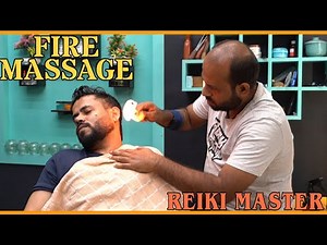 Fire Massage Therapy | Head Massage by Reiki Master💈#asmr
