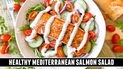 Mediterranean Salmon Salad: Healthy & Delicious 15-Minute Recipe