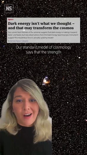 10K views · 88 reactions | Why dark energy isn't what we thought  Our current best theories of the universe suggest that dark energy is making it expand faster and faster, but new observations from the Dark Energy Spectroscopic Instrument suggest this mysterious force is actually growing weaker Tap link to learn more: https://www.newscientist.com/article/2471743-dark-energy-isnt-what-we-thought-and-that-may-transform-the-cosmos/ | New Scientist | Facebook