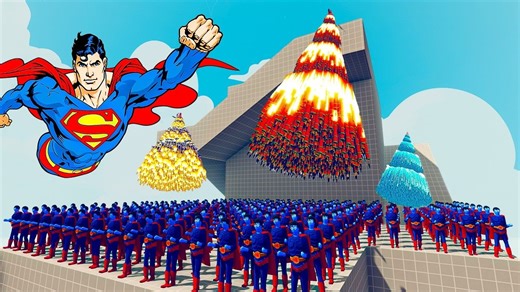 200X超人vs4X每个神 - Totally Accurate Battle Simulator TABS