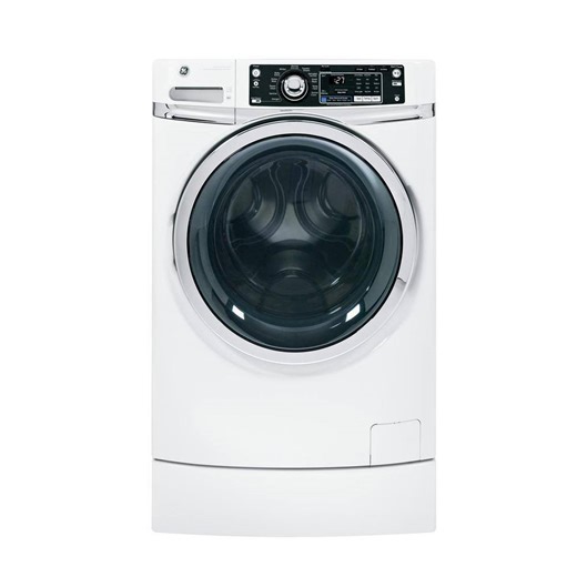 Reviews for GE 4.5 DOE cu. ft. High-Efficiency Right Height Front Load Washer with Steam in White, ENERGY STAR, Pedestal Included | Pg 4 - The Home Depot