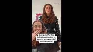 'Inappropriate': Woman's work dress horrifies