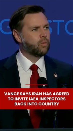 Tehran has agreed to invite International Atomic Energy Agency inspectors back into the country, US Vice President JD Vance said Monday, after a first round of US-Iran talks towards ending the Middle East war.