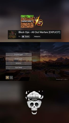 MINECRAFT vs BLOCK OPS - All Out Warfare main menu