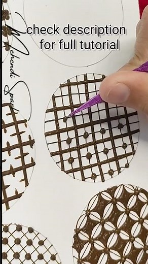 Easy Check Mehendi | step by step | #shorts #ytshorts #henna #mehndi