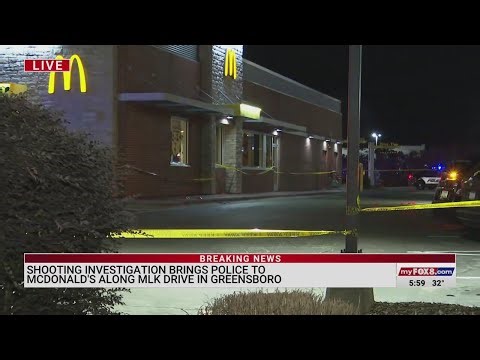 Shooting investigation brings Greensboro police to McDonald's