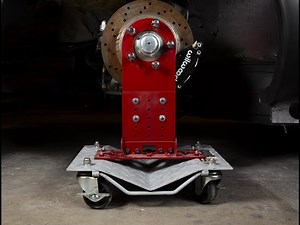 Hub Stand Mounted on Harbor Freight Dolly