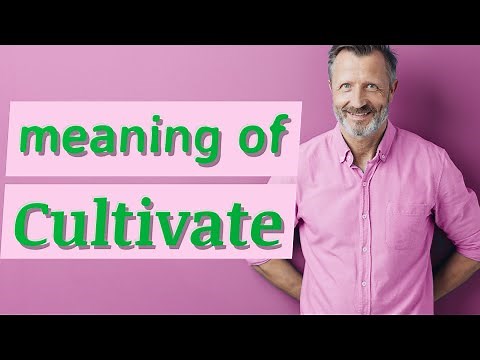 Cultivate | Definition of cultivate