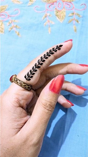 fingers mehandi design ❣️ | mehandi designs for beginners #mehndi #mehandiart
