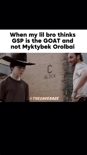 When my lil bro thinks GSP is the GOAT and not Myktybek Oralbai #myktybekoralbai #ufc #ufcshorts