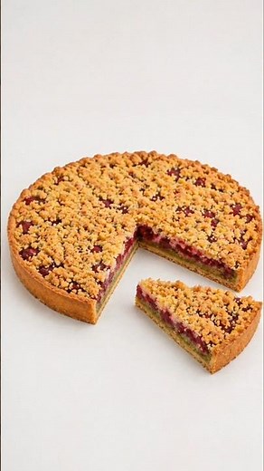 ULTRA-GOURMET RASPBERRY PISTACHIO TART 🤤 melt-in-your-mouth pastry + crispy crumble (easy recipe!)