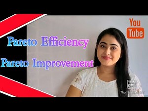 Pareto Efficiency|| Pareto optimality|| Microeconomics