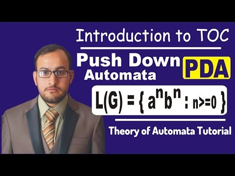 PDA Example (a^n b^n) in TOC | Push Down Automata Theory of Computation