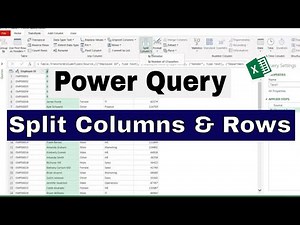 Power Query Transformation (Split Columns & Rows) | #powerquery