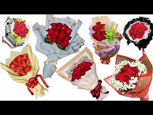 Top 10 flower wrapping || How to wrap a bouquet of flowers | Easy Way Flowers Wrapping