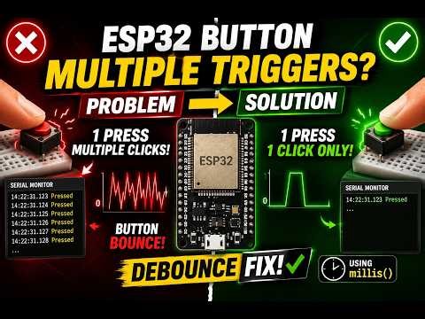 ESP32 Button Still Misfiring? Fix It with Debouncing (millis() Method)