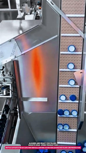Bottle Cap Elevator 60 Caps/Min Vertical Sorting System for Automated Filling Line Production