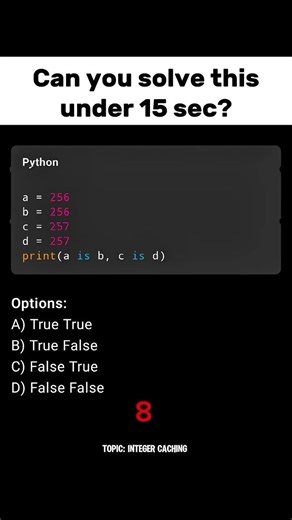 Solve this python quiz and comment your answer! #python #pythondev #programming #pythonprogramming