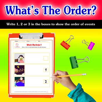 Sequencing Worksheets | ESL & Special Education | WHAT’S THE ORDER  | SET 4