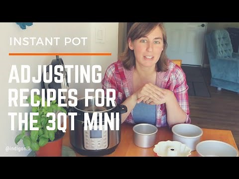 Adjusting Recipes for the Instant Pot Mini 3qt
