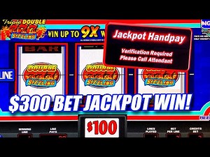SIZZLING 7 TRIPLE DOUBLE $300 BETS ★ HIGH LIMIT JACKPOT ON CLASSIC SLOT MACHINE