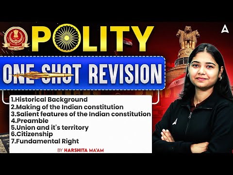 Railway Polity Marathon 2026 | Complete Indian Polity in One Shot | Polity By Harshita Mam