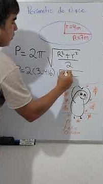 Perímetro de una elipse #geometria #matematicas