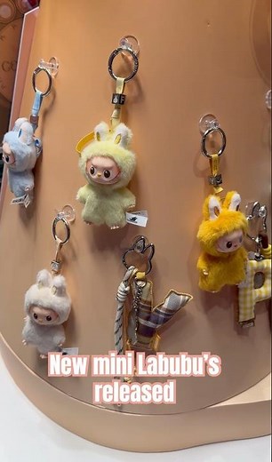 New mini Labubu’s are so cute 🩷
