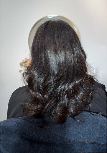 You can get a very natural look with ktips. We don’t have to do an over the top look. My client got a ktip install in NC the week prior but the hair used didn’t match her texture and the bonds in her ktip install was too big for her hair. So we removed her previous install and installed hair that will be easier to manage and bonds that are density matched so her hair can handle the weight of the ktip to prevent damage to her natural hair. She’s achieved a lot of growth through ktips so we want t