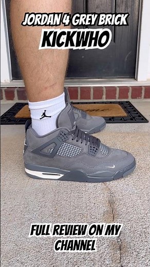Jordan 4 Brick by brick grey via kickwho. Full review on my channel #jordan #shoes #review