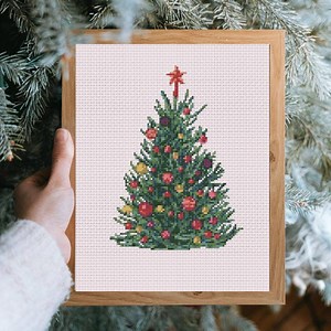 Christmas Tree Cross Stitch Pattern - Etsy