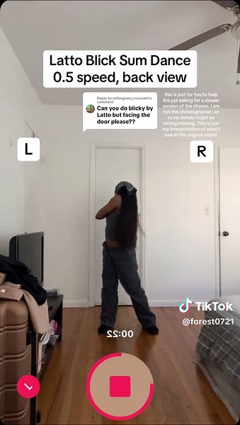 Latto Blick Sum Dance Tutorial - Slow Motion Breakdown